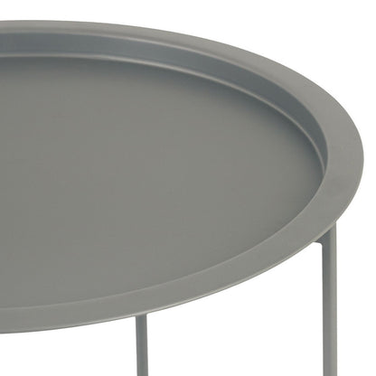 Bijzettafel met opbergruimte – Ø 47 cm | In verschillende kleuren | Voor binnen en buiten