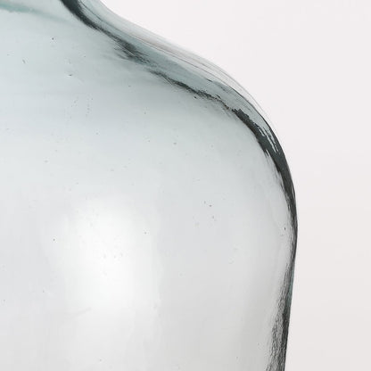 Diego Fles Vase - H42 x Ø27 cm - Recycled Glass - Transparent