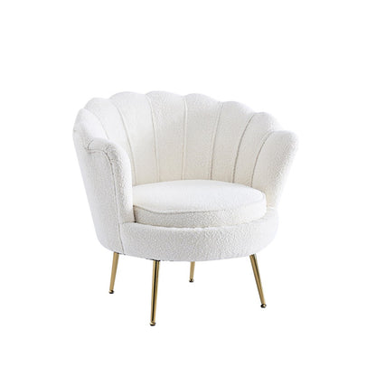 Chair shell with Bouclé fabric