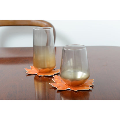 Set van 6 Luxe Waterglazen Gloed Gerookt – Aulica – Hoog Model