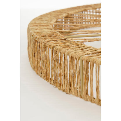 Ludy Wandspiegel - H5 x Ø70 cm - Jute - Lichtbruin |woon-meubel.nl