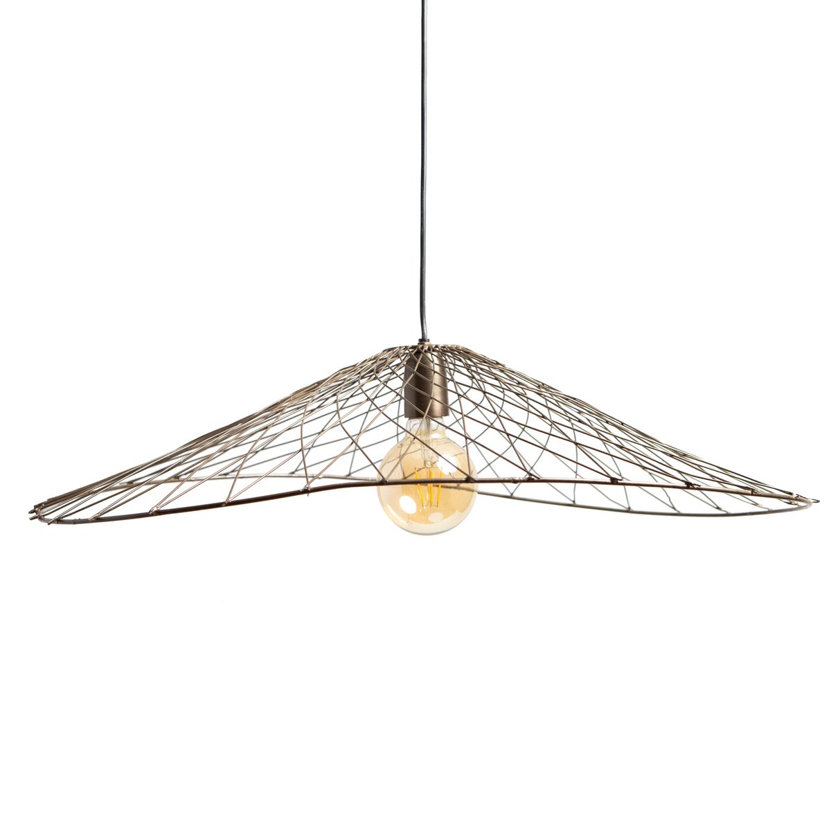 Hanglamp OLIVER antiek brons 70x60x15cm