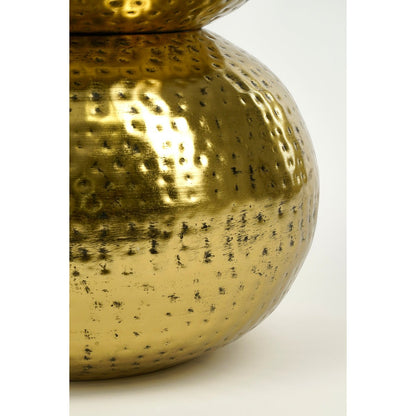 Table d'appoint Clide - H47 x Ø33 cm - Métal - Doré antique