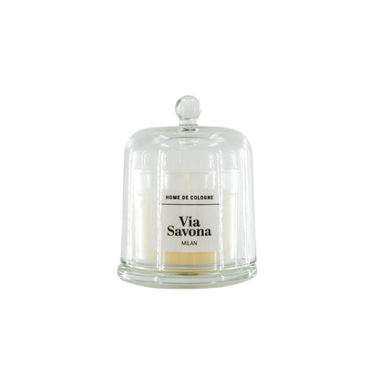 Via Savona – Milan scented candle 100g | Glass dome