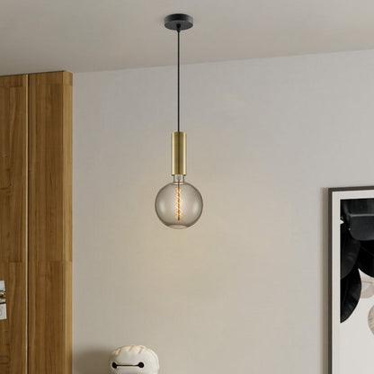Hanglamp brons Saga - G180 - dimbaar E27 rook |woon-meubel.nl