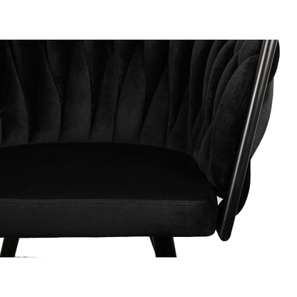 Wave chair black - Set of 2