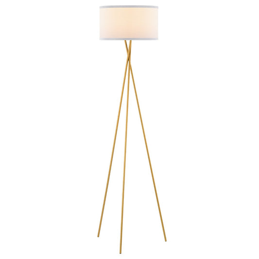 Moderne Vloerlamp - Lampenkap Wit - 53x53x138