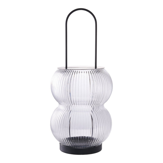 Lucena Lantaarn - Zwart, Metaal/Glas ||woon-meubel.nl