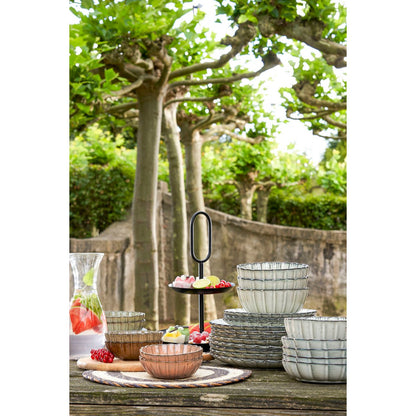 Rama Etagere 2 Layers - H36 x Ø28 cm - Metal - Black