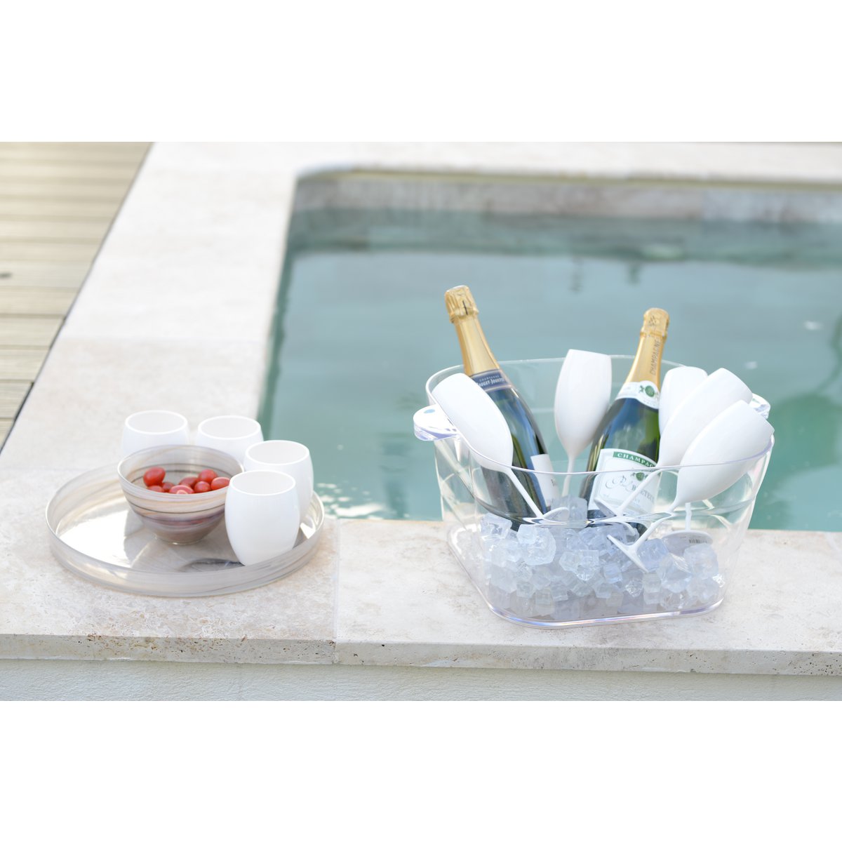 Witte Champagneglazen – Aulica 210 ml - Set van 6