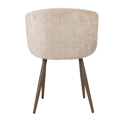 Luna eetkamerstoel crème - Comfort en Modern Design - Set van 2