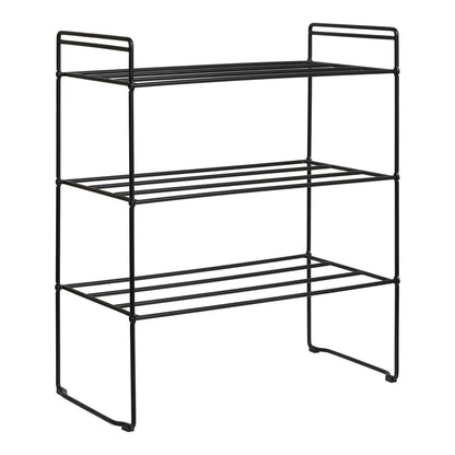 Schoenenrek – 3 Planken | Zwart Metaal | House Nordic