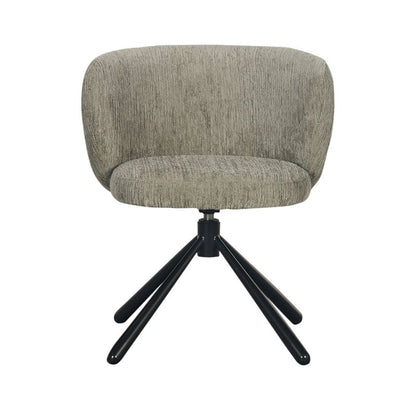 Shell Swivel Chair Crocodile Green