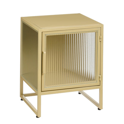 Clifton Opbergkast met Deuren - Beige, Metaal - L38xB35xH50 |woon-meubel.nl