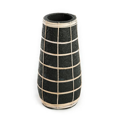 The Cutie Vaas - Zwart Naturel - L | woon-meubel.nl|
