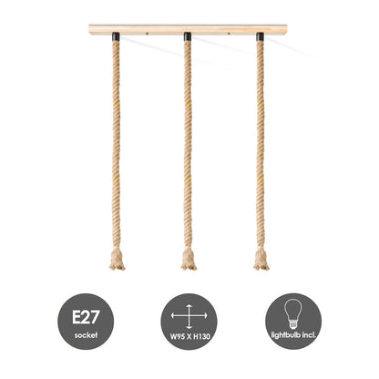 Pendant lamp Leonardo Diabolo - 3L G180 - dimmable amber