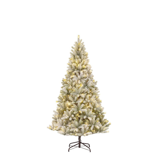 Nagoya Kunstkerstboom met Warm Witte LED Verlichting - H180 x Ø108 cm - Groen Frosted