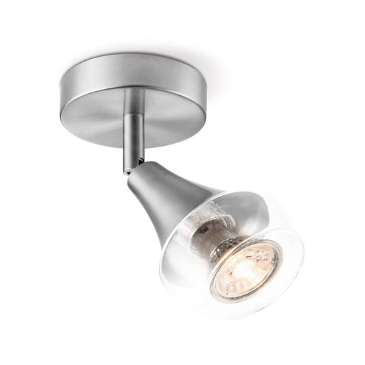 LED Wandspot Vaya - incl. dimbare LED lamp - staal