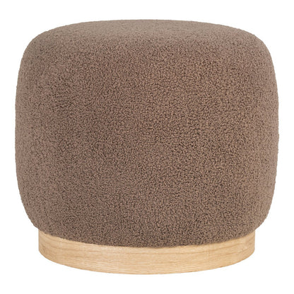 Belfort Pouf - Pouf in Bouclé, brown