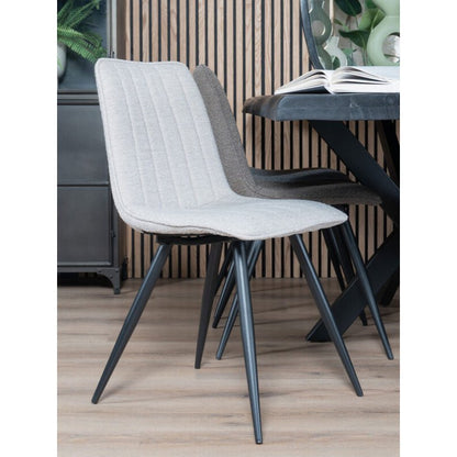 Eetkamerstoel Joppe Bouclé Natural |woon-meubel.nl