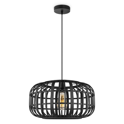 Boheemse Hanglamp Bamboe Lampenkap 40 x 126 cm|woon-meubel.nl