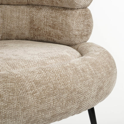 Armchair - L74 x W80 x H69 cm - Light grey