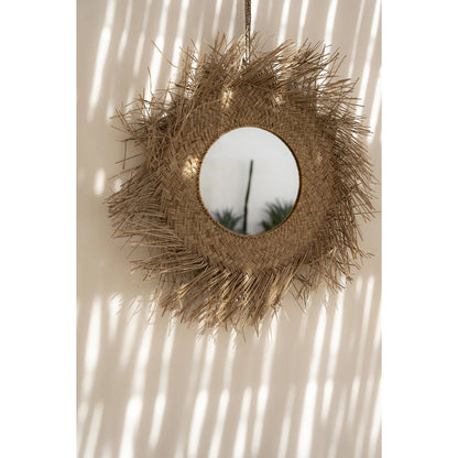De Rotan Spiegel - Naturel - M| woon-meubel.nl