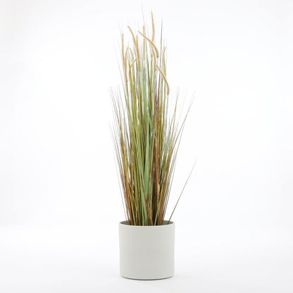 Cache-pot Era - H31 x Ø32,5 cm - Brut - Gris clair