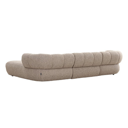 Bank New York 4-zits  (Rechts) Sand Boucle Designbank |woon-meubel.nl
