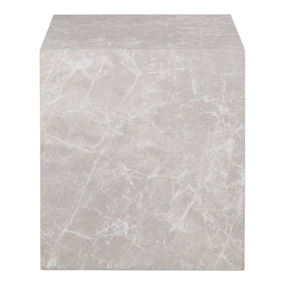 Praagse bijzettafel - marmerlook, beige |woon-meubel.nl