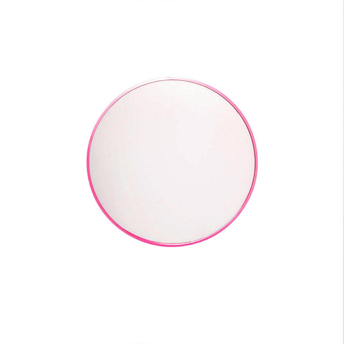 Mirror - wandspiegel rond - metaal - roze - Ø40cm