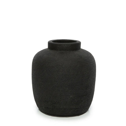 De Peaky Vaas - Zwart - M Terracotta |woon-meubel.nl