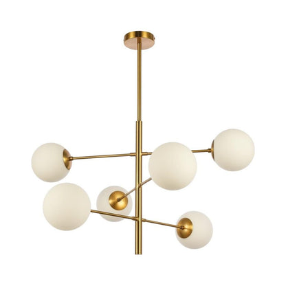 Pendant lamp Nepal White Gold 6-Light