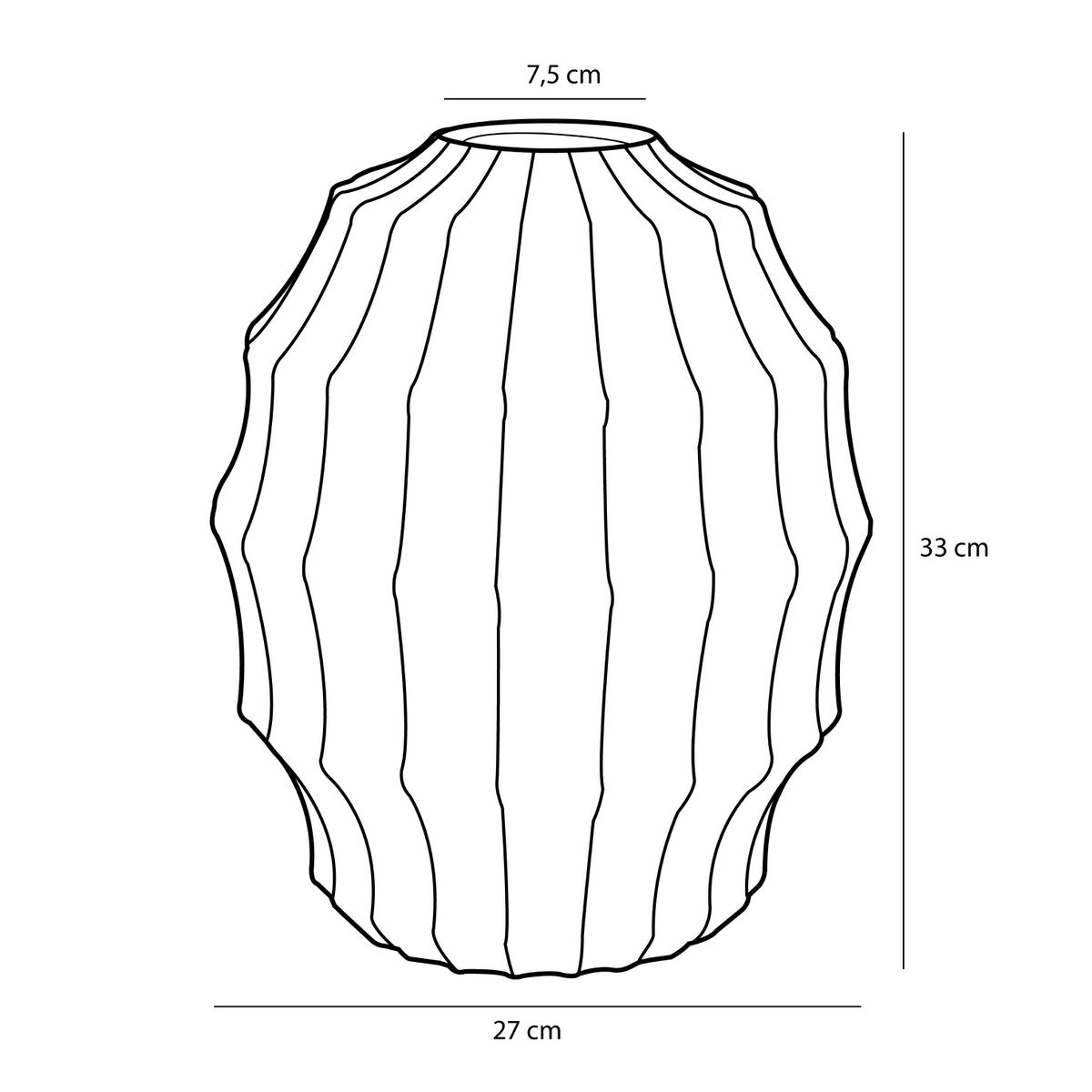 Pippa Vaas - H33 x Ø27 cm - Keramiek - Groen