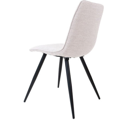Eetkamerstoel Joppe bouclé Ivory |woon-meubel.nl