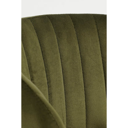 Moony Dining Chair - Velvet - Dark Green