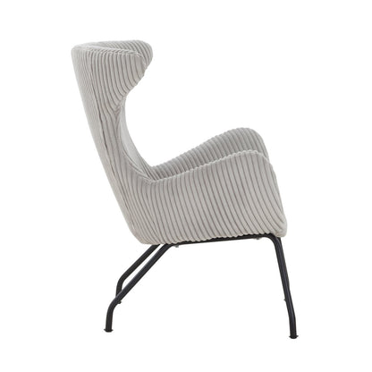 Relaxfauteuil Grijze structuurstof |woon-meubel.nl