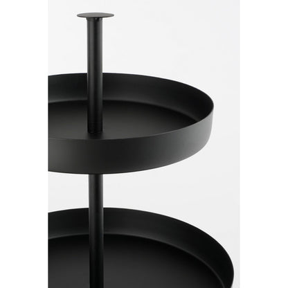 Etagère 3 niveaux - H44 x Ø30 cm - Noir