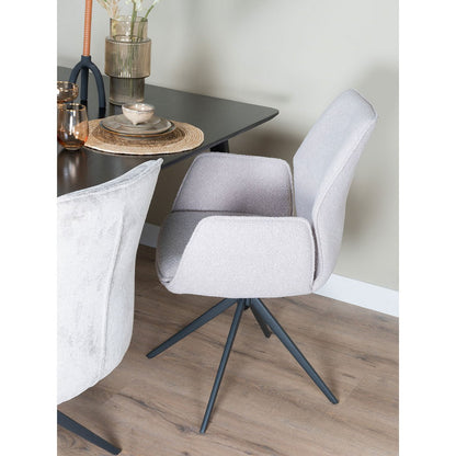 Dining room chair Miley – Bouclé – Natural