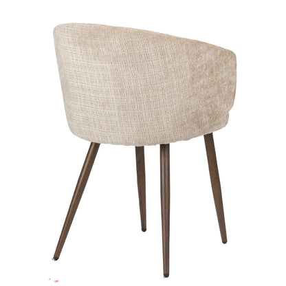 Luna eetkamerstoel crème - Comfort - Set van 2 |woon-meubel.nl