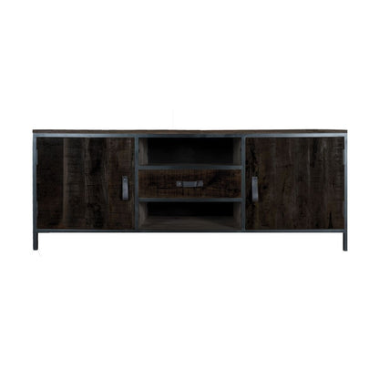 TV Dressoir Luuk Zwart Mangohout 120 cm |woon-meubel.nl