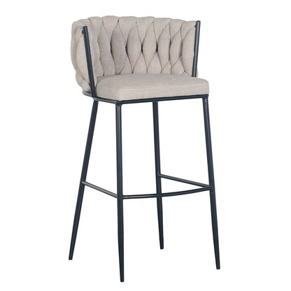 Wave bar stool beige