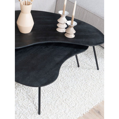 Table basse Ludo Noir – Bio – Lot de 2
