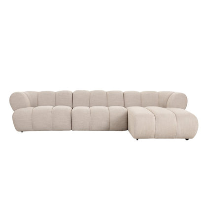 Bank New York 4-seater (Right Lounge) Beige