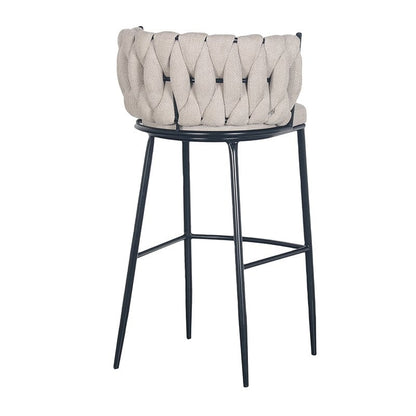 Wave bar stool beige