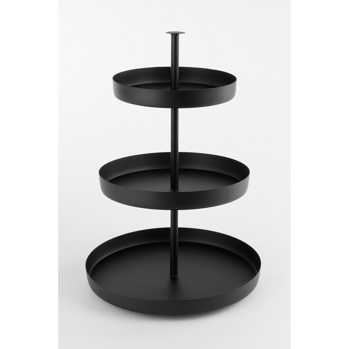 Etagere 3-Laags - H44 x Ø30 cm - Zwart