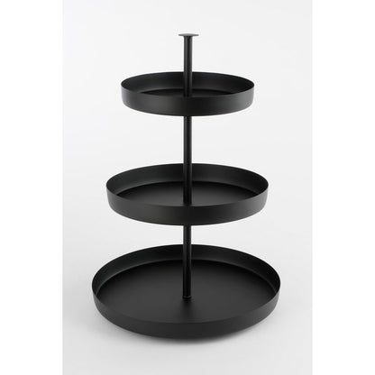 Etagère 3 niveaux - H44 x Ø30 cm - Noir