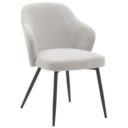 Eetkamerstoel Kendra – Bouclé – Naturel |woon-meubel.nl